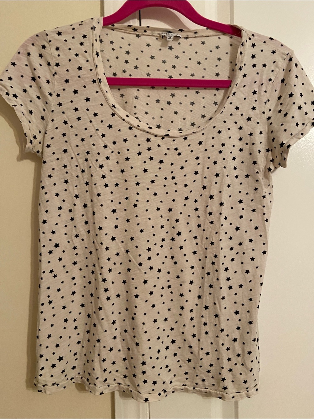 Splendid XS soft star t-shirt black/white whimsical punk rock celestial cotton